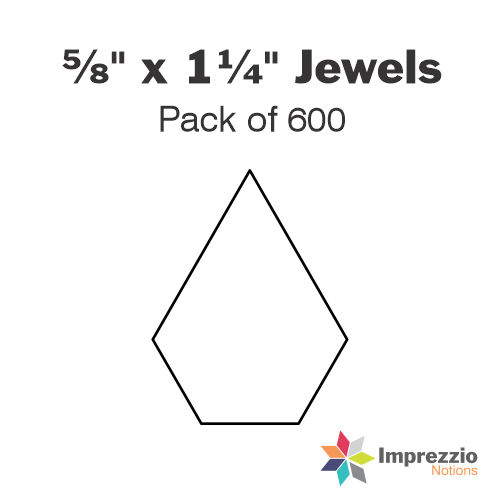 ⅝" x 1¼" Jewel Papers - Pack of 600