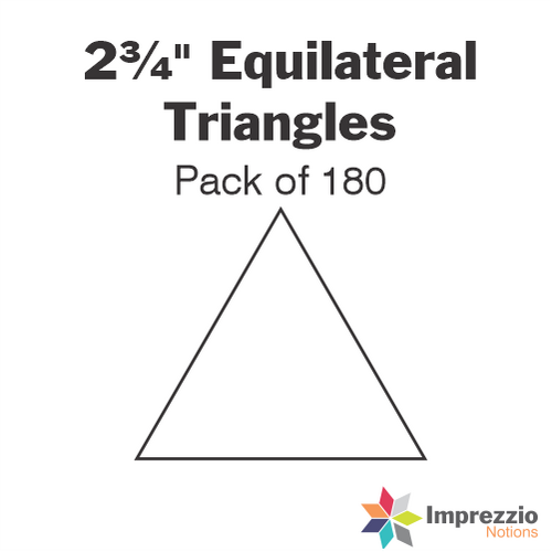 2¾" Equilateral Triangle Papers - Pack of 180