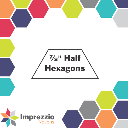 ⅞" Half Hexagons