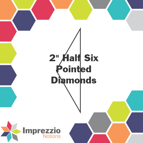 2" Half Six Pointed Diamonds