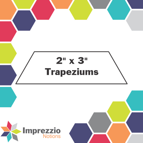 2" x 3" Trapezium iSpy Template - ¼" Seam