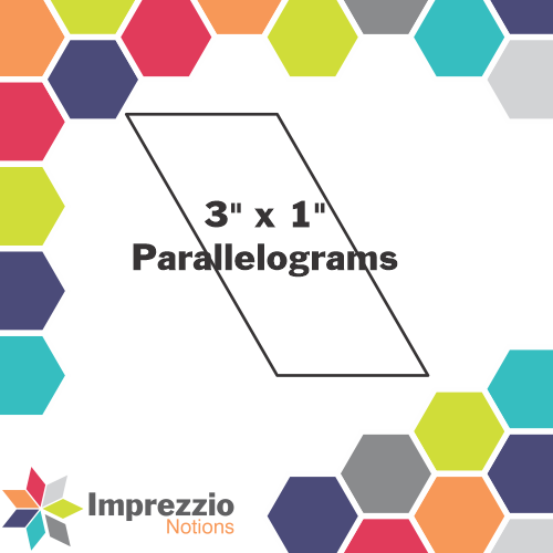 3" x 1" Parallelograms