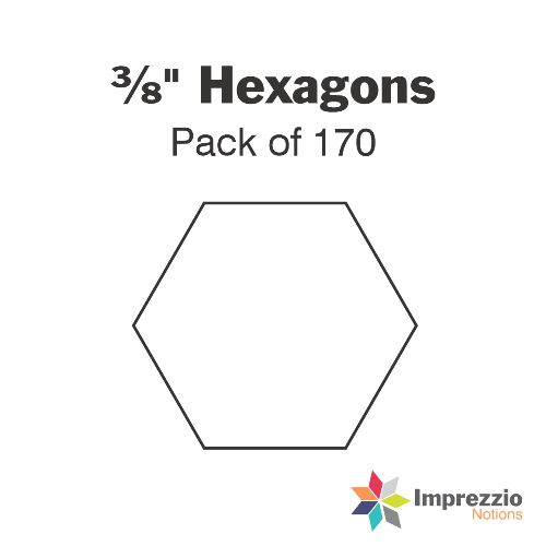 ⅜" Hexagon Papers - Pack of 170