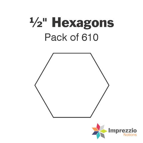 ½" Hexagon Papers - Pack of 610