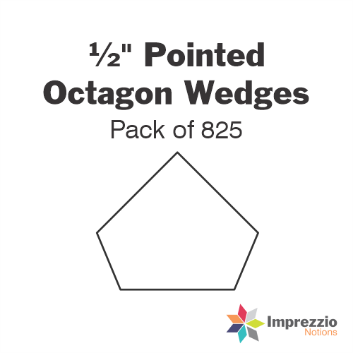 ½" Pointed Octagon Wedge Papers - Pack of 825