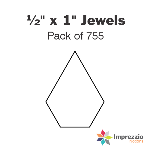 ½" x 1" Jewel Papers - Pack of 755
