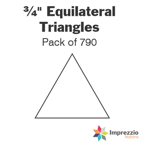 ¾" Equilateral Triangle Papers - Pack of 790