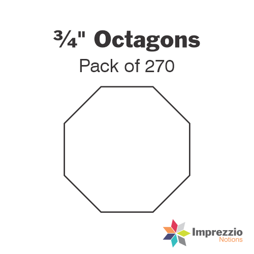 ¾" Octagon Papers - Pack of 270