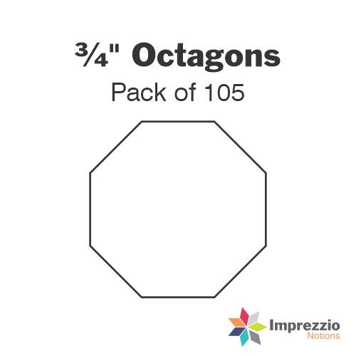 ¾" Octagon Papers - Pack of 105