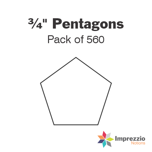 ¾" Pentagon Papers - Pack of 560