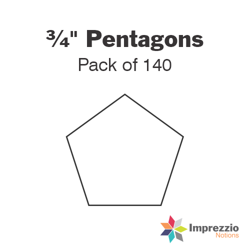 ¾" Pentagon Papers - Pack of 140