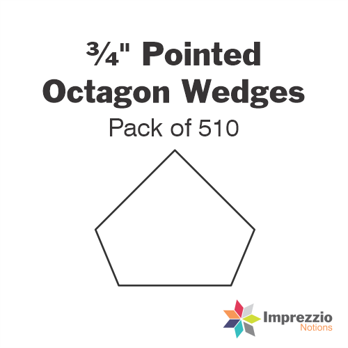 ¾" Pointed Octagon Wedge Papers - Pack of 510