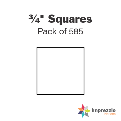 ¾" Square Papers - Pack of 585