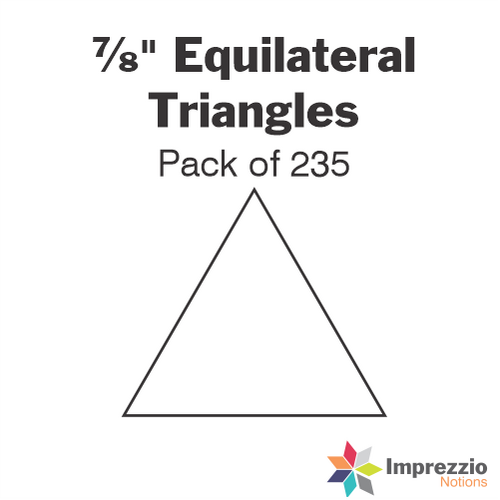 ⅞" Equilateral Triangle Papers - Pack of 235