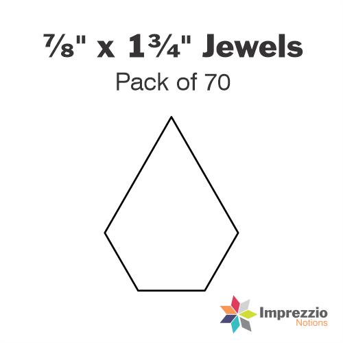 ⅞" x 1¾" Jewel Papers - Pack of 70