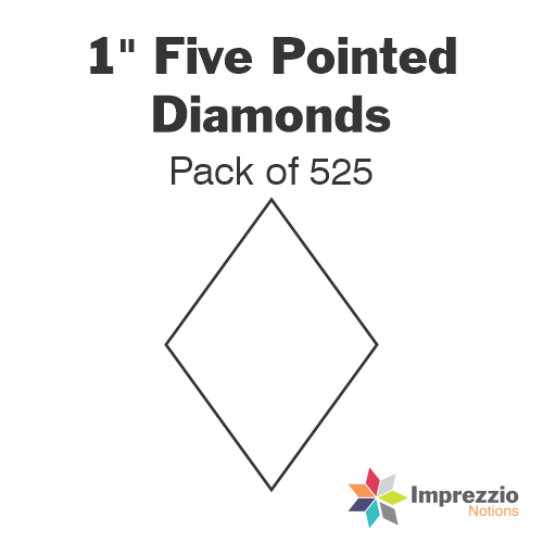 1" Five Pointed Diamond Papers - Pack of 525