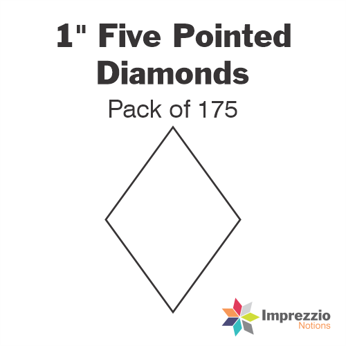 1" Five Pointed Diamond Papers - Pack of 175