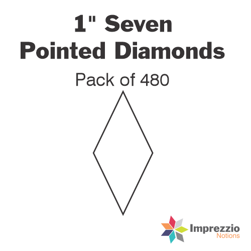 1" Seven Pointed Diamond Papers - Pack of 480