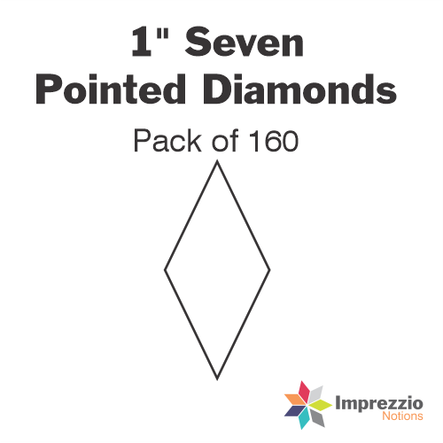 1" Seven Pointed Diamond Papers - Pack of 160