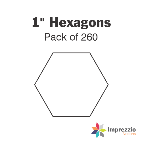 1" Hexagon Papers - Pack of 260