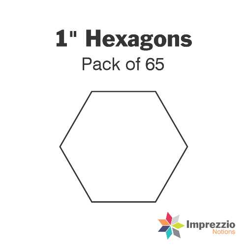 1" Hexagon Papers - Pack of 65