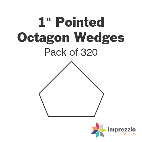 1" Pointed Octagon Wedge Papers - Pack of 320