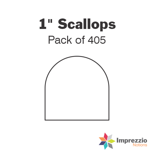 1" Scallop Papers - Pack of 405