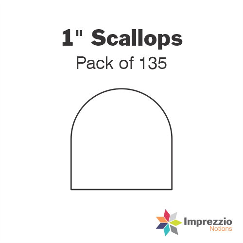 1" Scallop Papers - Pack of 135