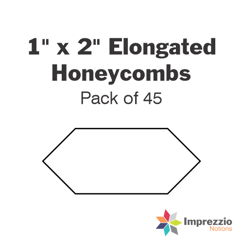 1" x 2" Elongated Honeycomb Papers - Pack of 45