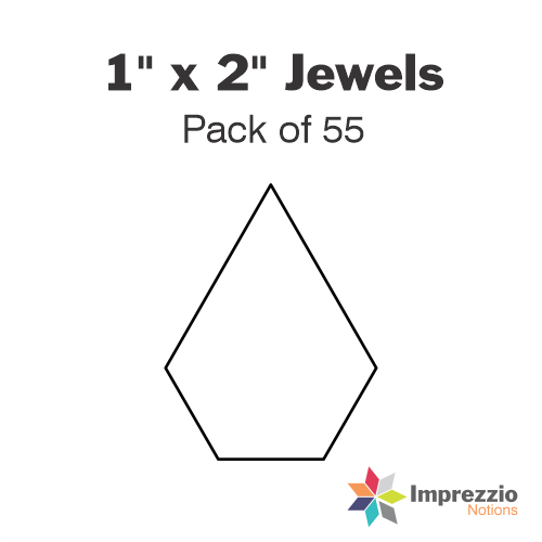 1" x 2" Jewel Papers - Pack of 55