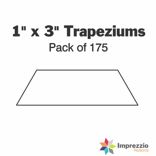 1" x 3" Trapezium Papers - Pack of 175