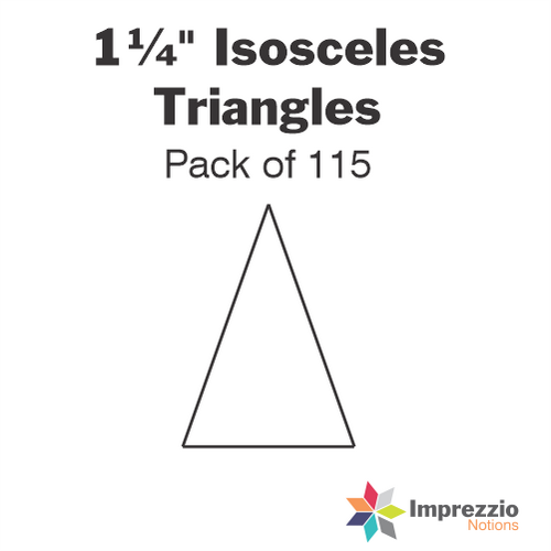 1¼" 36° Isosceles Triangle Papers - Pack of 115