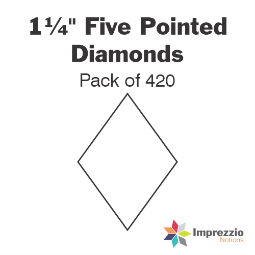 1¼" Five Pointed Diamond Papers - Pack of 420