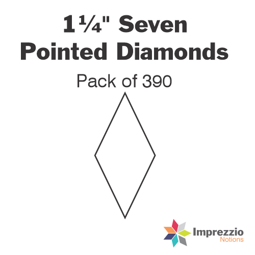 1¼" Seven Pointed Diamond Papers - Pack of 390