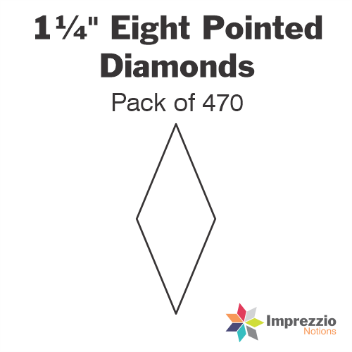 1¼" Eight Pointed Diamond Papers - Pack of 470