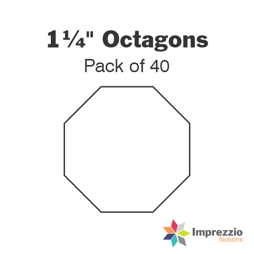 1¼" Octagon Papers - Pack of 40