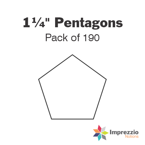 1¼" Pentagon Papers - Pack of 190