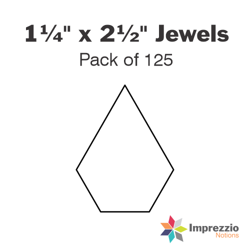1¼" x 2½" Jewel Papers - Pack of 125