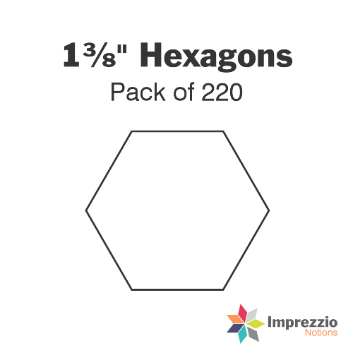 1⅜" Hexagon Papers - Pack of 220