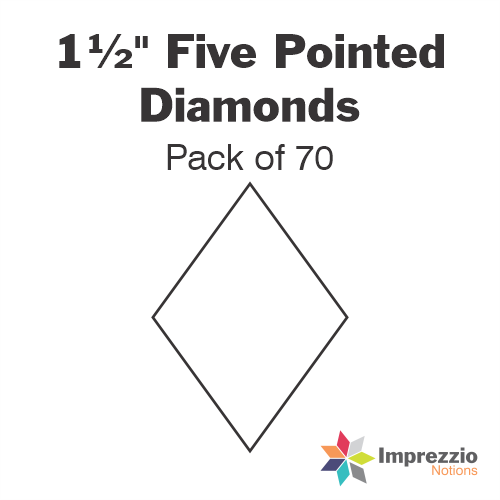 1½" Five Pointed Diamond Papers - Pack of 70