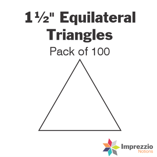 1½" Equilateral Triangle Papers - Pack of 100