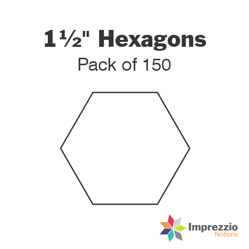 1½" Hexagon Papers - Pack of 150