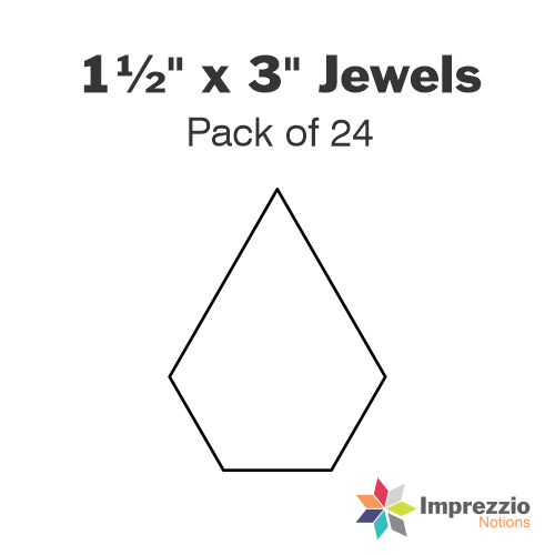 1½" x 3" Jewel Papers - Pack of 24