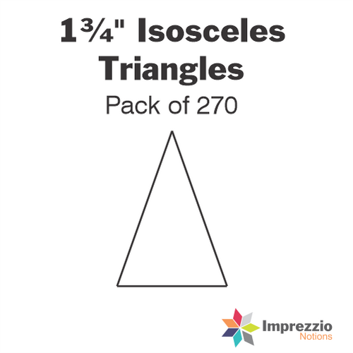 1¾" 36° Isosceles Triangle Papers - Pack of 270