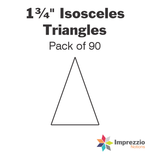 1¾" 36° Isosceles Triangle Papers - Pack of 90