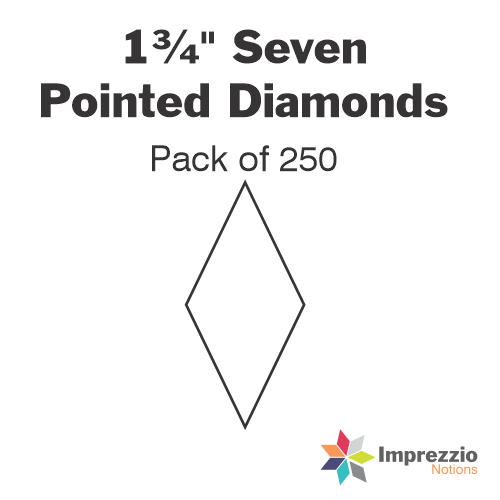 1¾" Seven Pointed Diamond Papers - Pack of 250