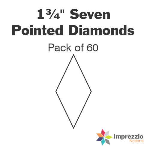 1¾" Seven Pointed Diamond Papers - Pack of 60