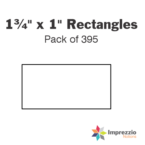 1¾" x 1" Rectangle Papers - Pack of 395