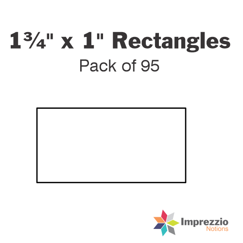 1¾" x 1" Rectangle Papers - Pack of 95