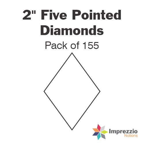 2" Five Pointed Diamond Papers - Pack of 155